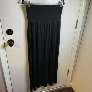 Chelsea & Violet Medium Black Maxi Skirt Boho/Whimsigoth